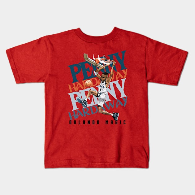 Penny Hardaway Kids T-Shirt by Litaru